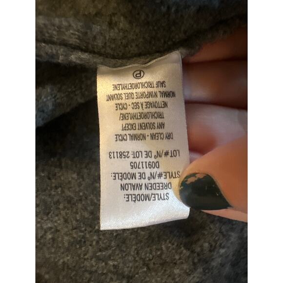 Women L Theory Dreeden Avalon Wool Yak Cowl Turtleneck Sweater Smokey Grey - Picture 6 of 7